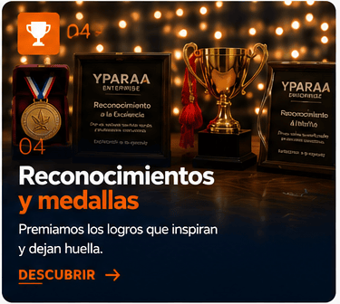 Reconocimientos, medallas, trofeos y placas personalizados por YPARAA