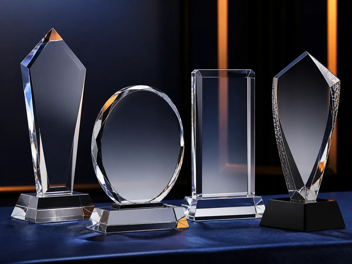 Placas de cristal para reconocimientos institucionales